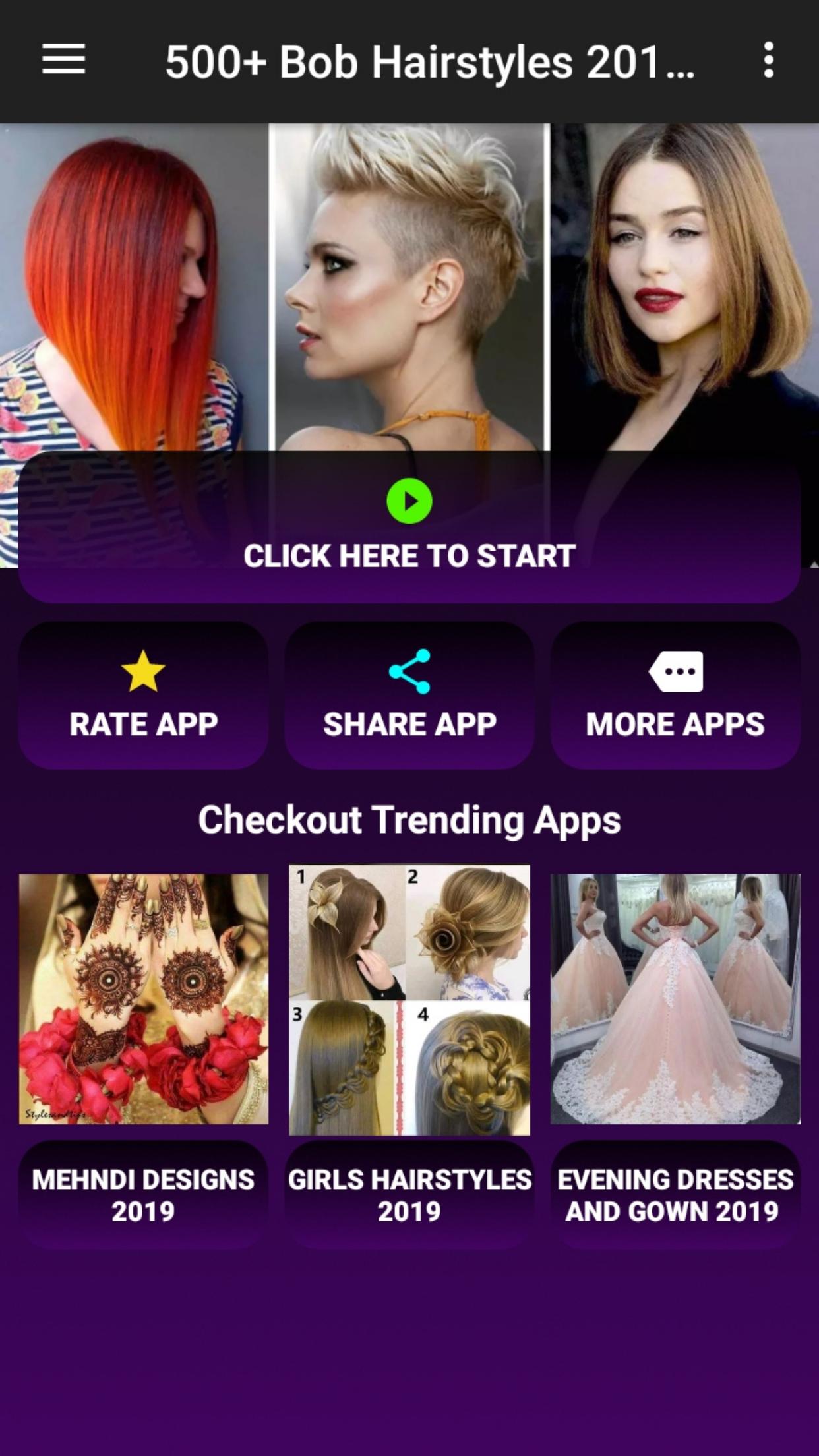 500 Bob Hairstyles 2019 Offline Fur Android Apk