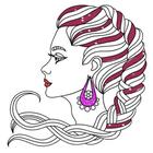Glitter Fashion Coloring Pages icône