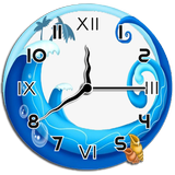 Aquarium clock live wallpaper