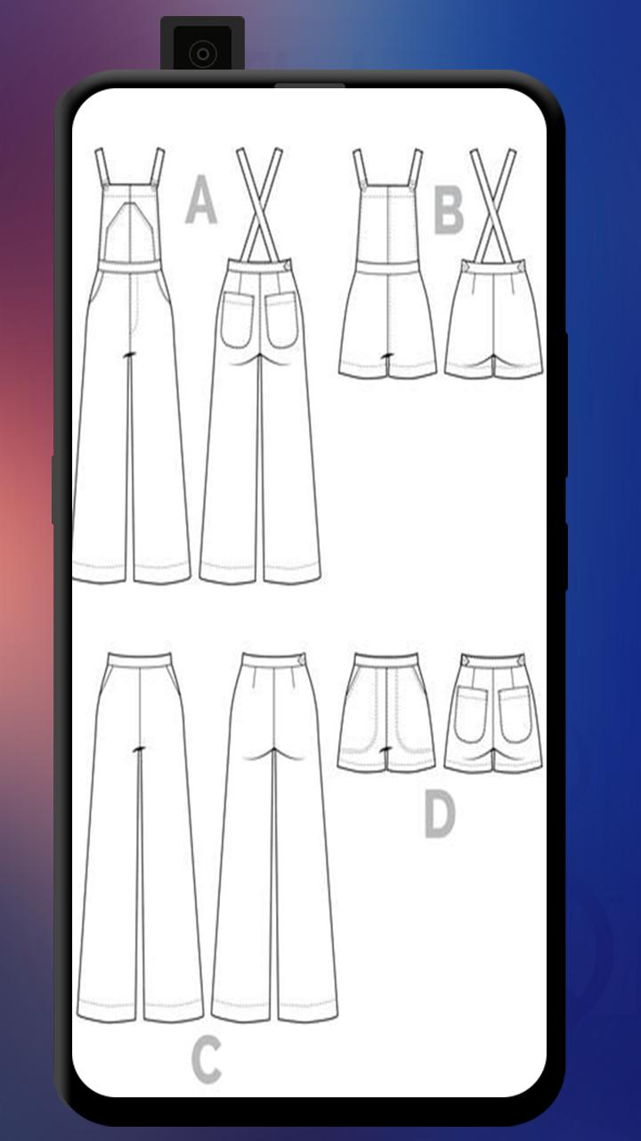 Fashion Design Flat Sketch APK for Android Download