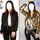 Women Sequin Jacket Suits