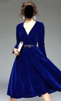 Poster Women Velvet Outfit Suits