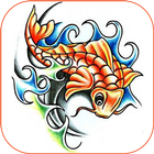 Koi Fish Tattoo Designs Zeichen
