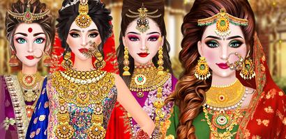 Indian Bridal: Makeup Games 포스터