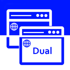 Navegador dual rápido: navegador de pantalla icono