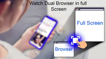 Hızlı Dual Tarayıcı - Split Ta Ekran Görüntüsü 4