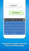 Mongolian Cyrillic Keyboard Affiche