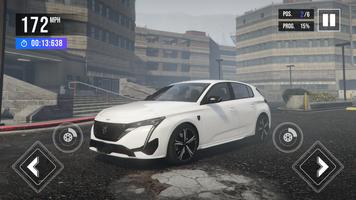 Car Game: City Drive Peugeot 스크린샷 1