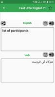 پوستر Fast English Urdu Translator