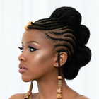 African Hair Style icône