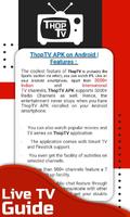 Guide For Thop TV 2020 - Free Live Tv capture d'écran 3
