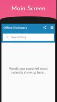 Offline Dictionary & Sentence, Synonyms & Antonyms plakat