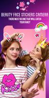 Beauty face stickers camera. captura de pantalla 1