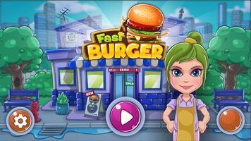 Fast Burger Restaurant Affiche