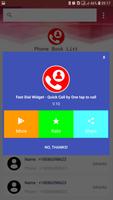 برنامه‌نما Fast dial widget - Quick call عکس از صفحه