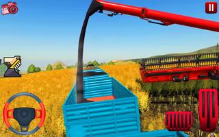 Tractor Farming Plough Land Affiche