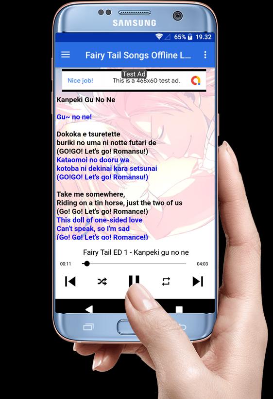 Fairy Songs Tail Offline Lyrics For Android Apk Download