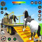 Farm Animals Transport Truck-icoon