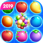 sweet fruit Kandy Match fruit game - fruit plum ikona