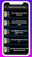 Guide for SimCard Pin Unlock Screenshot 2