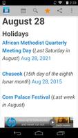 پوستر Holiday Calendar by Farlex