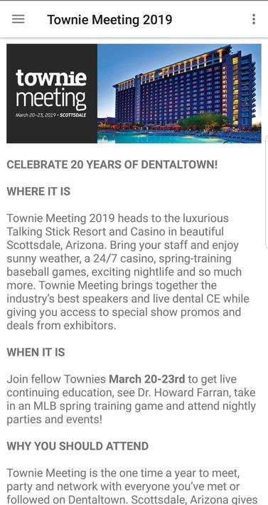 Townie Meeting poster