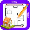 Maison Concevoir Plan d'étage icône