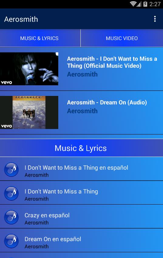 Aerosmith Popular Songs Для Андроид - Скачать APK