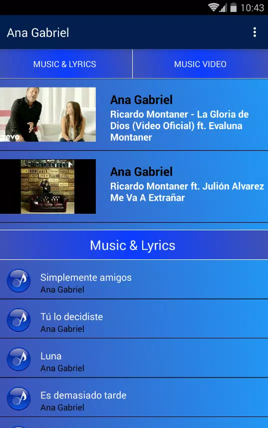 Descarga de APK de Musica Ana Gabriel para Android