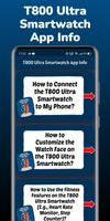 T800 Ultra Smartwatch App Info capture d'écran 1
