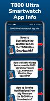 T800 Ultra Smartwatch App Info capture d'écran 2