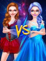 Fairy Dress Up VS Witch Makeup الملصق