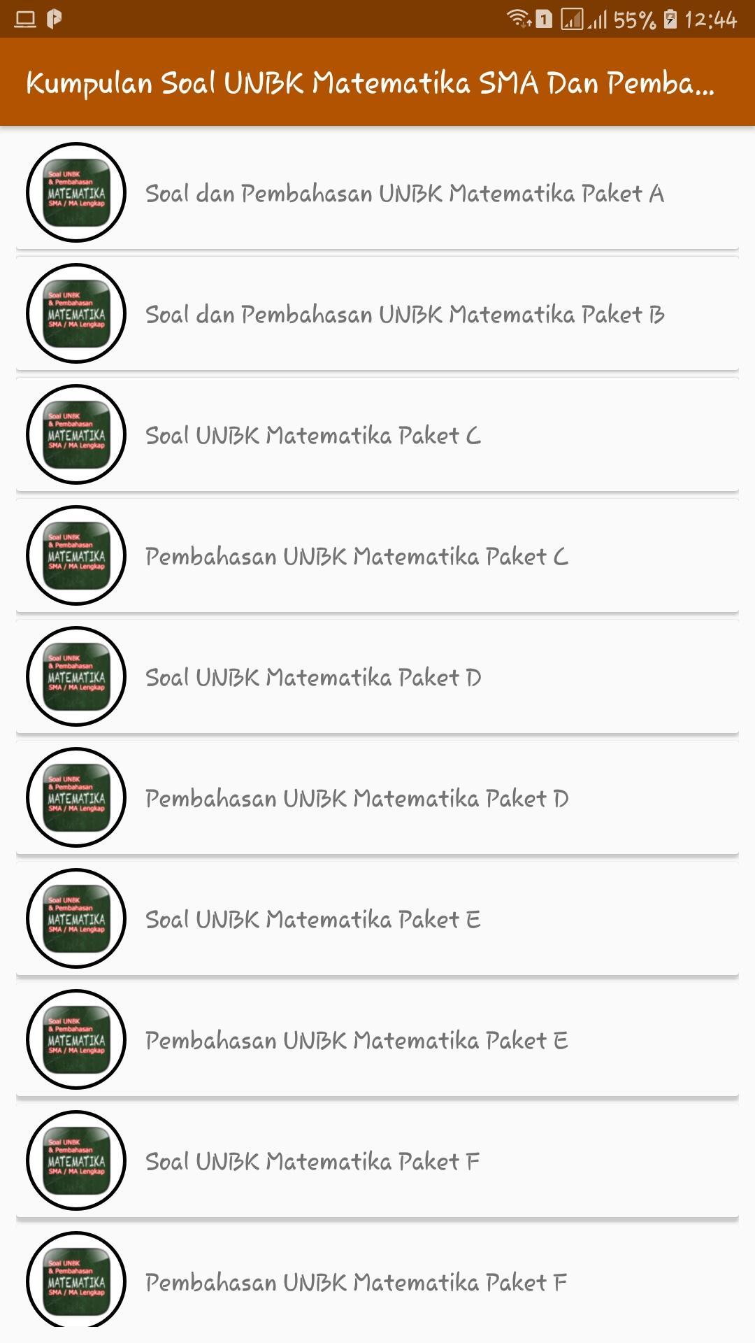 Kumpulan Soal Unbk Matematika Sma Dan Pembahasan For Android Apk