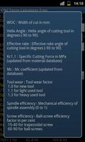 CNC Force Calculator Free ảnh chụp màn hình 1
