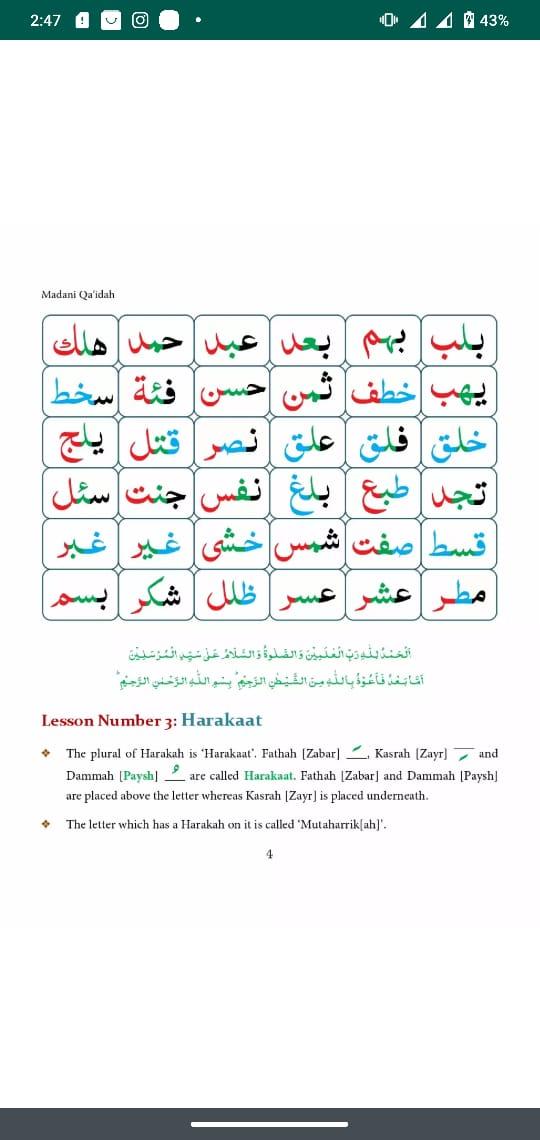 Madani Qaida English 11