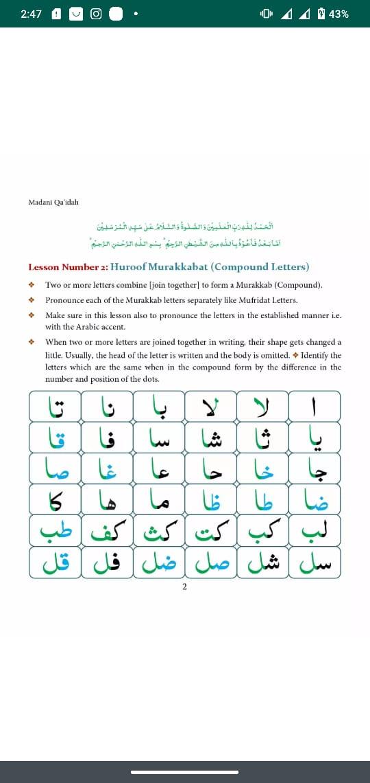 Madani Qaida English 2