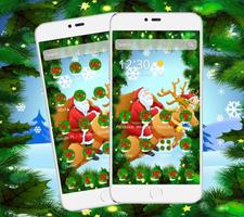 Father Chritsmas Elk Theme poster