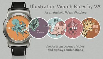 Illustration Watch Faces by VA Plakat
