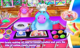 Mr. Fat Unicorn Cotton Candy Maker! DIY Cooking ภาพหน้าจอ 1