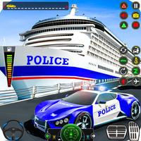 Police Transport: Car Games Affiche