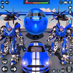 Скачать Police Robot Transport Plane XAPK