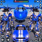 Police Robot Transport Plane 아이콘