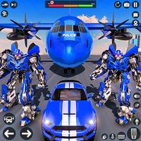 Police Robot Transport Plane پوسٹر