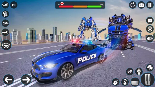 Screenshot 2 for Police Robot Transport Games