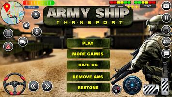 Poster Army Transport Tank Ship Games