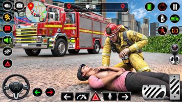 American Fire Truck Simulator اسکرین شاٹ 1