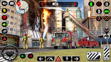 American Fire Truck Simulator اسکرین شاٹ 2