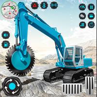 Heavy Excavator Rock Mining পোস্টার