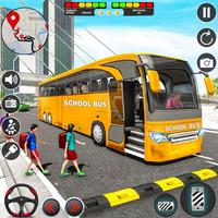 School Bus Simulator Bus Games Poster