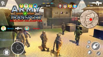 Army Transport Helicopter Game ภาพหน้าจอ 1